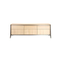 Modern Wooden TV Stand with Minimalist Design and Multiple Drawers