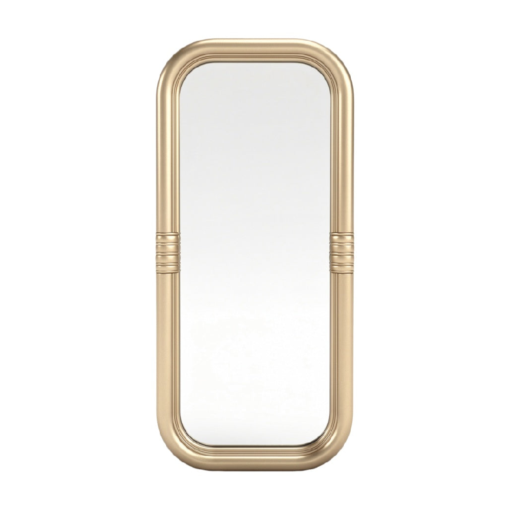 Elegant Rectangular Gold Framed Wall Mirror